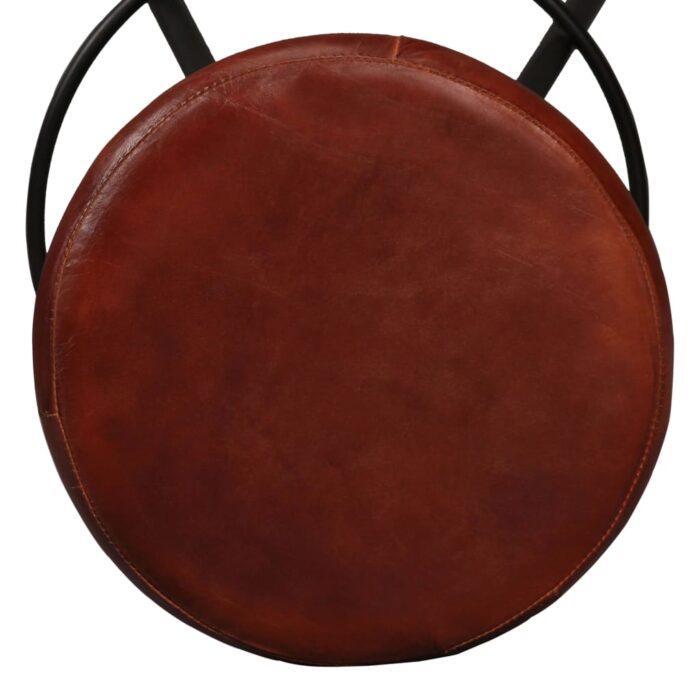 Barhocker 2 Stk. Echtleder – Bild 7