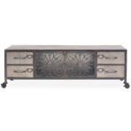 TV-Schrank 120x30x40 cm Weiss – Bild 3