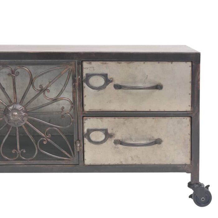 TV-Schrank 120x30x40 cm Weiss – Bild 9