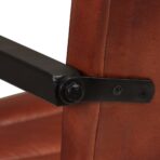 Esszimmerstühle 2 Stk. Braun Echtleder – Bild 9