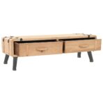 TV-Schrank Massivholz Tanne 120x33x35 cm – Bild 3