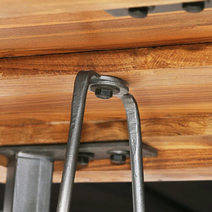 Bar-Set 3-tlg. Recyceltes Massivholz Teak – Bild 6