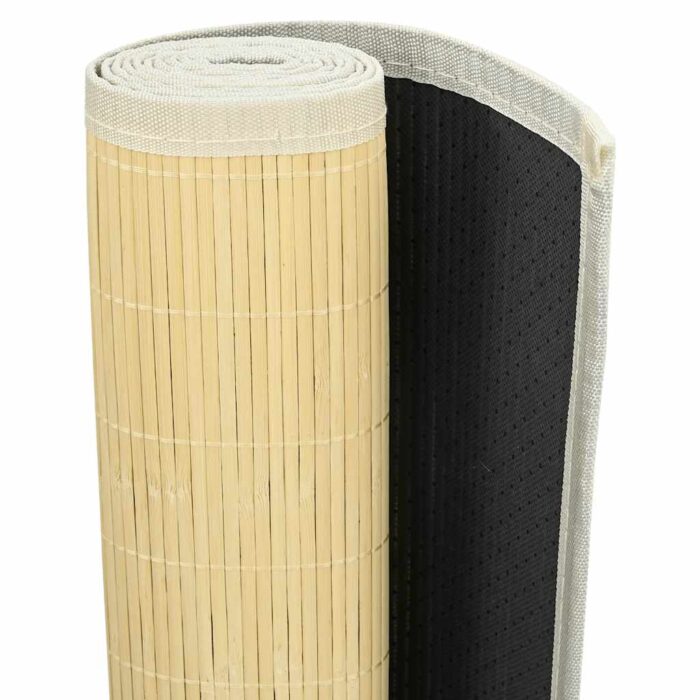 Teppich Bambus 100 x 160 cm Natur – Bild 4