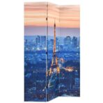 Raumteiler klappbar 120 x 170 cm Paris bei Nacht – Bild 2