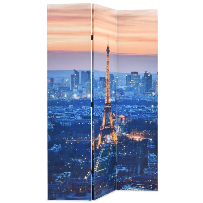 Raumteiler klappbar 120 x 170 cm Paris bei Nacht – Bild 2