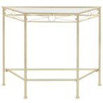 Beistelltisch Vintage-Stil Metall 87x34x73 cm Gold – Bild 2