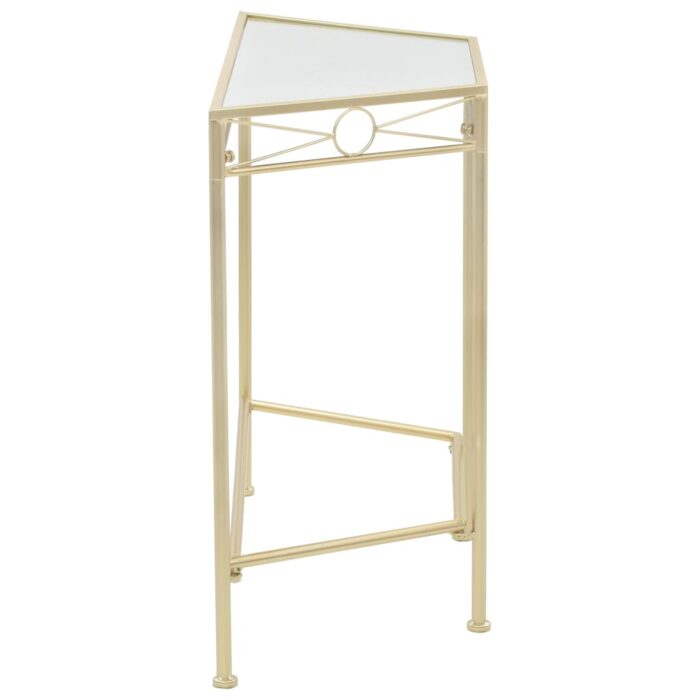 Beistelltisch Vintage-Stil Metall 87x34x73 cm Gold – Bild 3