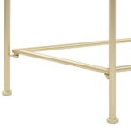 Beistelltisch Vintage-Stil Metall 87x34x73 cm Gold – Bild 5