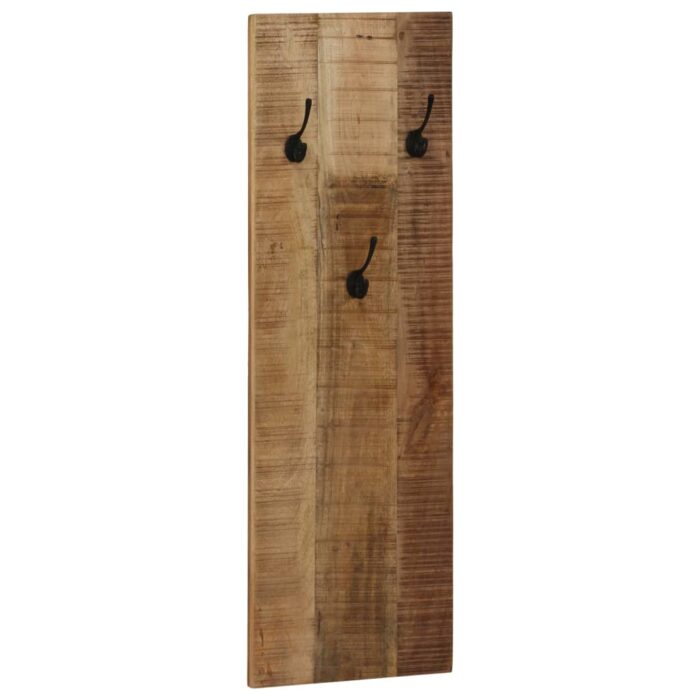 Wandgarderobe 2 Stk. Mangoholz Massiv 36x110x3 cm – Bild 10