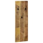 Wandgarderobe 2 Stk. Mangoholz Massiv 36x110x3 cm – Bild 12
