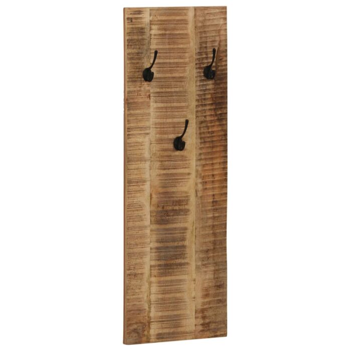 Wandgarderobe 2 Stk. Mangoholz Massiv 36x110x3 cm – Bild 9
