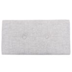 Sitzbank mit 2 Ottomanen Seegras Grau – Bild 9