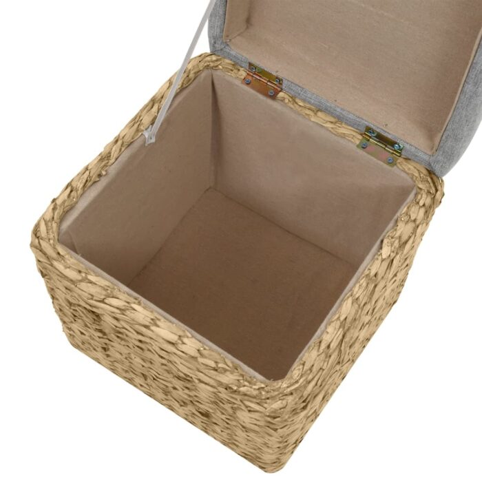 Ottoman-Set 2 Stk. Seegras Grau – Bild 10