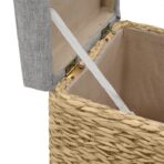 Ottoman-Set 2 Stk. Seegras Grau – Bild 11