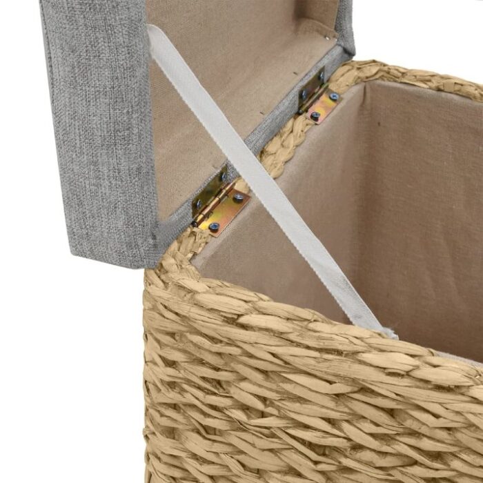 Ottoman-Set 2 Stk. Seegras Grau – Bild 11