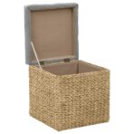 Ottoman-Set 2 Stk. Seegras Grau – Bild 8
