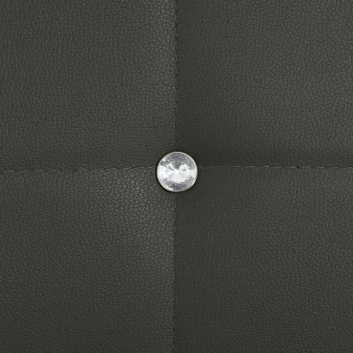 Esszimmerstühle 2 Stk. Grau Kunstleder – Bild 7