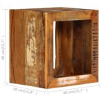Hocker 40x30x40 cm Altholz Massiv – Bild 8