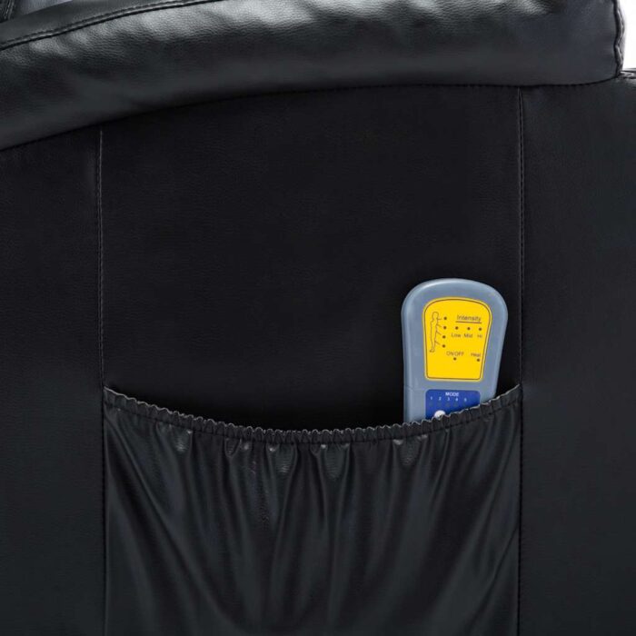 Massage-Schaukelsessel Schwarz Kunstleder – Bild 11