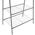 Kleiderständer 59 x 35 x 150 cm Schwarz – Bild 4