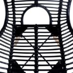 Esszimmerstühle 2 Stk. Schwarz Natur Rattan – Bild 4