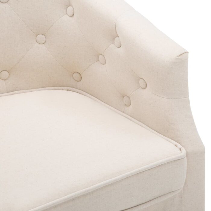 Sessel Beige Stoff – Bild 6