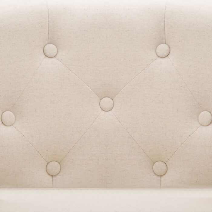 Sessel Beige Stoff – Bild 7