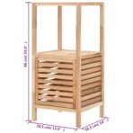 Badezimmerschrank Massivholz Walnuss 39,5x35,5x86 cm – Bild 7