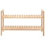 Schuhregal Walnussholz Massiv 69x26x40 cm – Bild 2