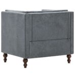 Sessel Grau Stoff – Bild 5