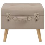 Hocker mit Stauraum 40 cm Stoff – Bild 2