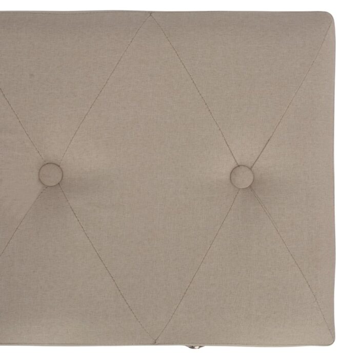 Hocker mit Stauraum 3 Stk. Beige Stoff – Bild 13