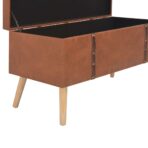 Hocker mit Stauraum 3 Stk. Braun Kunstleder – Bild 8