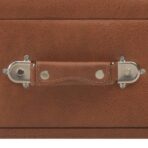 Couchtisch Braun 80x40x46 cm Kunstleder – Bild 7