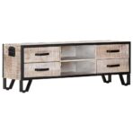 TV-Schrank 110x30x41 cm Massivholz Akazie