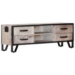 TV-Schrank 110x30x41 cm Massivholz Akazie – Bild 10