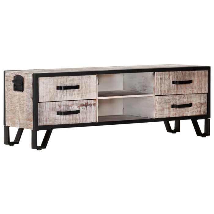TV-Schrank 110x30x41 cm Massivholz Akazie – Bild 10