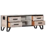 TV-Schrank 110x30x41 cm Massivholz Akazie – Bild 4