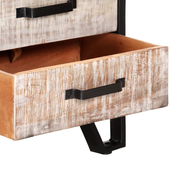 TV-Schrank 110x30x41 cm Massivholz Akazie – Bild 5