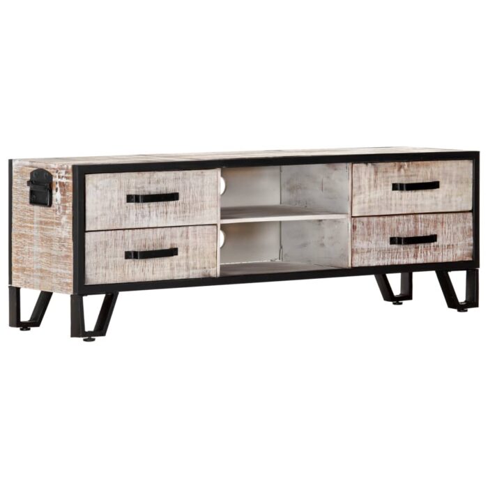 TV-Schrank 110x30x41 cm Massivholz Akazie – Bild 8