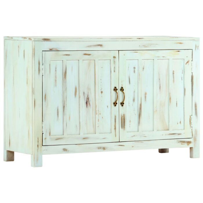 Sideboard Hellblau 110x35x70 cm Massivholz Mango – Bild 10