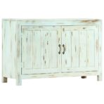 Sideboard Hellblau 110x35x70 cm Massivholz Mango – Bild 11