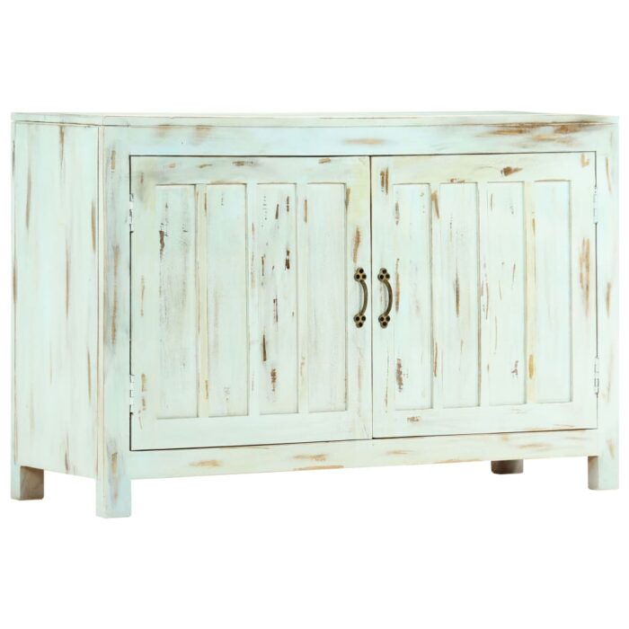 Sideboard Hellblau 110x35x70 cm Massivholz Mango – Bild 11