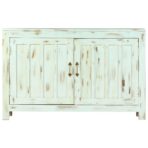 Sideboard Hellblau 110x35x70 cm Massivholz Mango – Bild 2