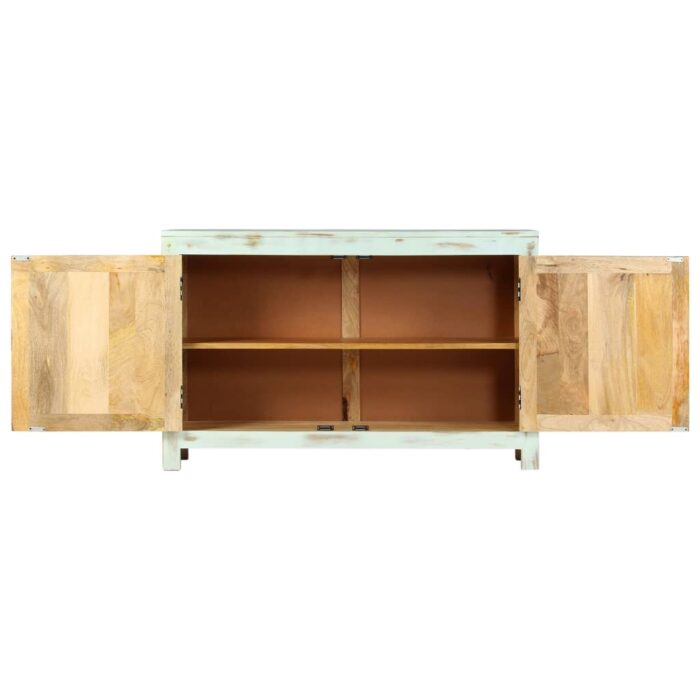 Sideboard Hellblau 110x35x70 cm Massivholz Mango – Bild 3