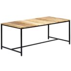 Esstisch 140x70x75 cm Raues Mangoholz