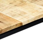 Esstisch 140x70x75 cm Raues Mangoholz – Bild 6