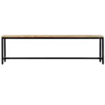 Esszimmerbank 120 cm Massives Raues Mangoholz - 120 cm – Bild 3