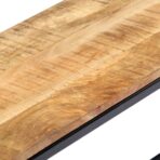 Esszimmerbank 120 cm Massives Raues Mangoholz - 120 cm – Bild 5