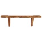 Wandregale 2 Stk. 90 x 20 x 18 cm Massivholz Akazie – Bild 5